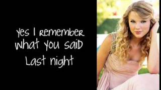 Tell Me Why by Taylor Swift Lyrics