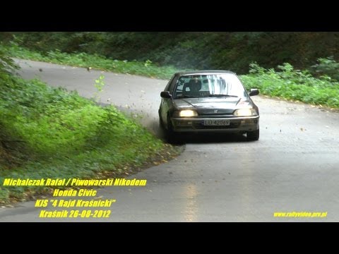 Michalczak Rafał / Piwowarski Nikodem - Honda Civic - KJS "4 Rajd Kraśnicki" Kraśnik 26-08-2012
