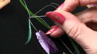 Watch Helen M Stevens demonstrate Surface Couching