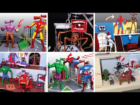 Making All Monsters Dioramas part 6 ➜ Trevor Henderson & Leovincible with Clay | ClayHolic