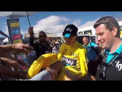 Chris Froome Autograph Tour de France 2015 Alpe d'Huez Stage 20