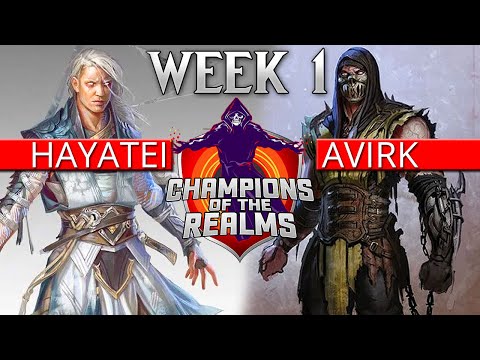 Hayatei vs Avirk - BATTLE OF THE GOD'S - Champions of the Realms: Week 1 TOP 8 - MK11
