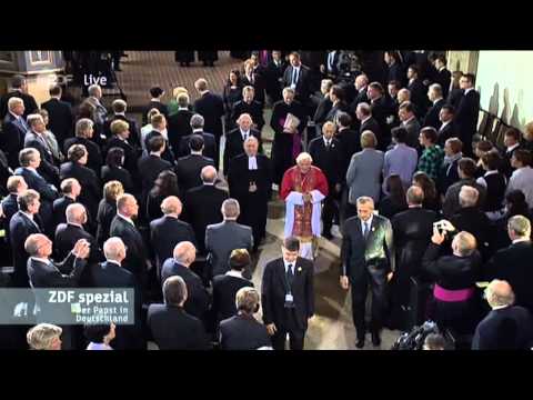 Papst Benedikt with Evangelical Curch. Ecumenical Celebration in Augustinian Convent 23.09.2011