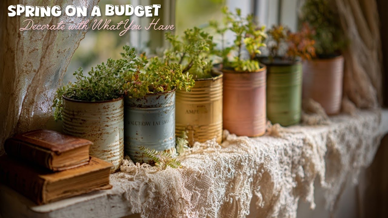 How to Decorate for Spring with Vintage Charm, Budget Finds, and Repurposed Decor