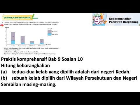 Praktis komprehensif Bab 9 No 10 | Tingkatan 4 Bab 9 Kebarangkalian Peristiwa Bergabung | Maths F4