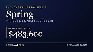 Spring, TX Housing Market June 2026: Home Prices, Trends & Forecast