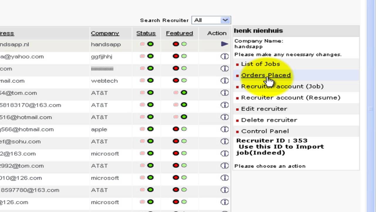 How to add/edit/delete Recruiter?