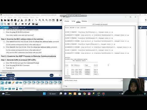 9.2.9 packet tracer - examine the arp table