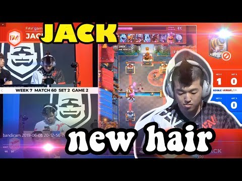 🔥JACK vs  Yugiart 👈 New hair New Style - Clash Royale