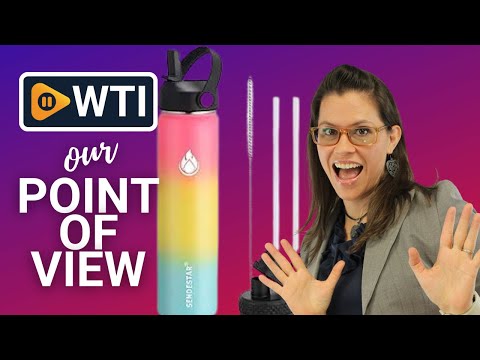 SENDESTAR Water Bottle 24oz Double Wall Vacuum Insulated Leak Proof Stainless Steel Sports Water Bottle—Wide Mouth with New Flex Straw Lid & Spout Lid (Sobert) Sobert 24 oz - WTI product video review