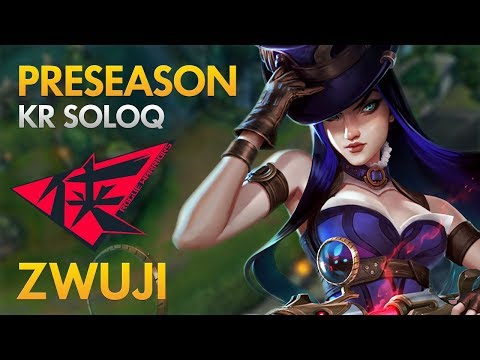 Preseason: Rogue Warriors ZWuJi - Caitlyn Bot Lane - KDA 21/5/15