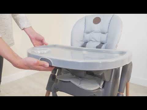 6. How to adjust the Minla high chair tray?