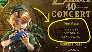 Don't Miss Zelda's 40th Concert Ticket Sales TOMORROW!