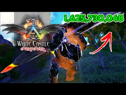 ARK OverPower White Castle EP16 - Bionic BodyBuilder Rock Golem 1 Bilhão 600 Milhões De Dano!