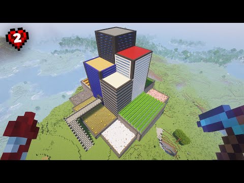 I Built The Best Starter Base In Minecraft Hardcore