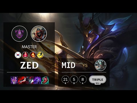 Zed Mid vs Tryndamere - KR Master Patch 11.24