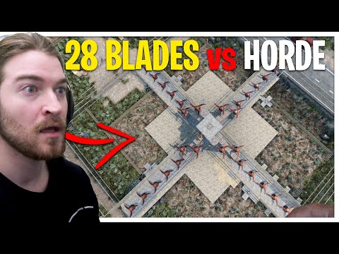 7 Days to Die ALPHA 21 Multiplayer EP15 - 28 BLADE TRAPS vs HORDE!