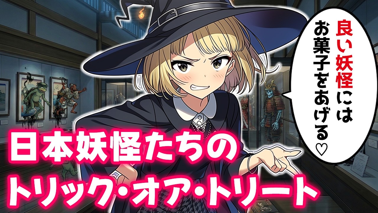 百鬼夜行を抜け出しハロウィンを楽しむ妖怪を追いかけた結果【不思議な話】【ゆっくり】