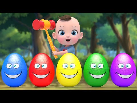 Baby 5 Color Eggs Song! | Twinkle Little Star Nursery Rhymes | Baby & Kids Songs