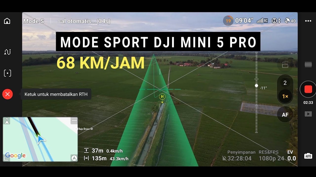 Tembus 68 Km/Jam, Mode Sport Drone DJI Mini 5 Pro