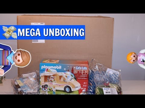 Playmobil - Haul / Einkauf bei Playmobil - Mega Unboxing - Playmogeschichten mit Familie Fröhlich
