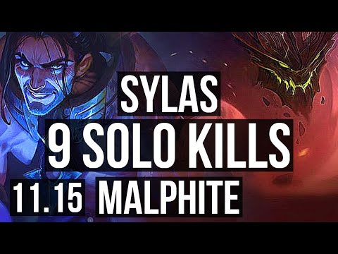 SYLAS vs MALPHITE (TOP) | Rank 5 Sylas, 9 solo kills, 20/3/3, Legendary | BR Challenger | v11.15