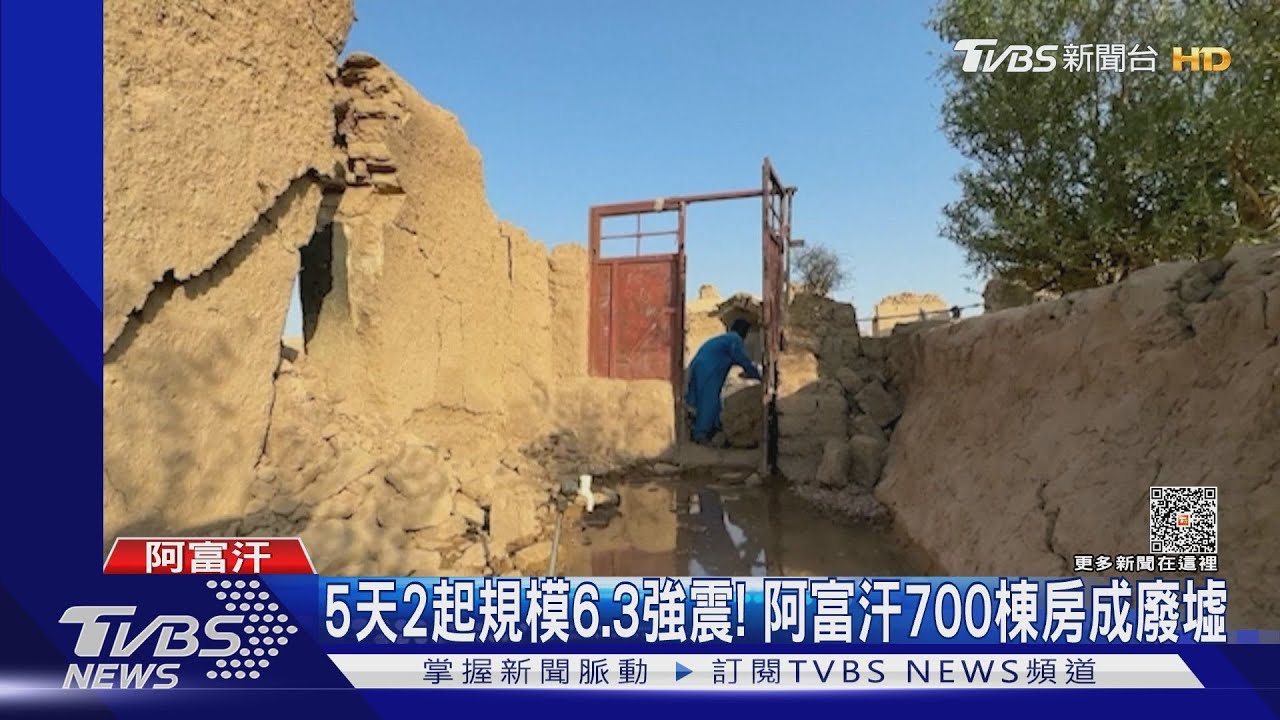5天2起規模6.3強震! 阿富汗700棟房成廢墟