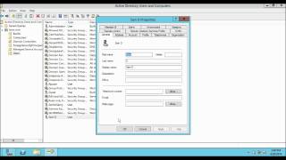 How to Create a Domain User Account in windows server 2012