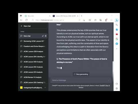 ChatGPT Spirituality ACIM Lesson 208 - Review of Lesson 188