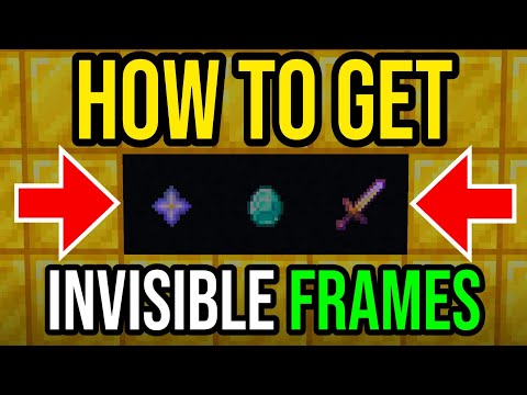 VIPmanYT - How To Get INVISIBLE Item Frames! | Minecraft Bedrock & Java