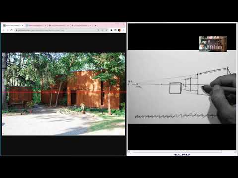 Bocetaje arquitectónico de la Casa Fisher de Louis Kahn