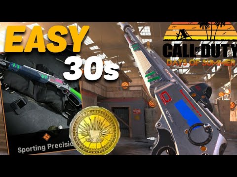 EASY under 30 Seconds Games of Summer Shooting Range GOLD MEDAL | Modern Warfare