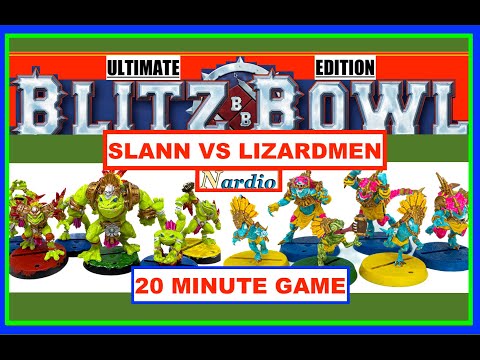 Blitz Bowl Ultimate Edition Slann Vs Lizardmen | 20 Minute Game