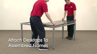 How to Assemble Downtown Office L-Desks
