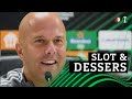 TERUGKIJKEN |  Persconferentie Feyenoord - Slavia Praag met Arne Slot & Cyriel Dessers