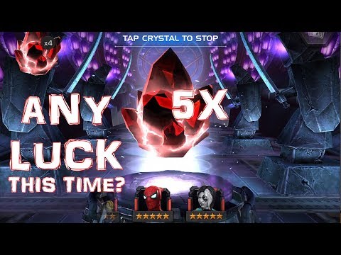 MARVEL CONTEST OF CHAMPIONS: 5X 5-Star Crystals Opening AND More