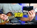 Finding My Way - Rush (Alex Lifeson). Guitar Lesson / Tutorial.