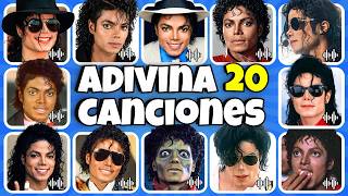 Adivina 20 CANCIONES De MICHAEL JACKSON😱🎶❤️Beat It🎶Billie Jean🪩Thriller🧟Quiz De Michael Jackson❤️