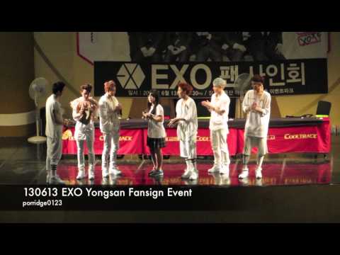 130613 EXO Yongsan Fansign Event 엑소 용산 팬사인회 이벤트 직캠