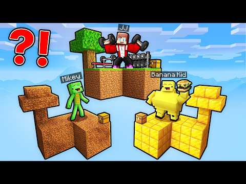 JJ and Mikey: GYM SKYBLOCK BATTLE in Minecraft - Maizen