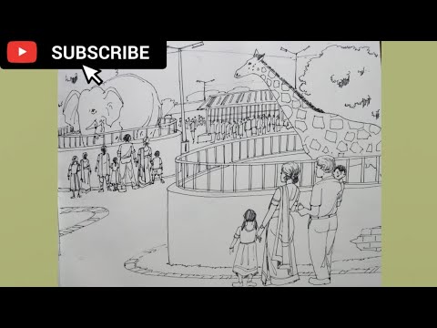 Easy zoo subject drawing in oil pastel part- 1Draw with pranil