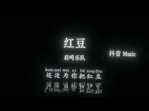 启鸣乐队 - 红豆 (有时候有时候我会相信一切有尽头)『还没好好的感受，雪花绽放的气候，我们一起颤抖，会更明白 什么是温柔。』🎧高质音乐｜拼音动态歌词｜抖音最火｜抖音｜TikTok