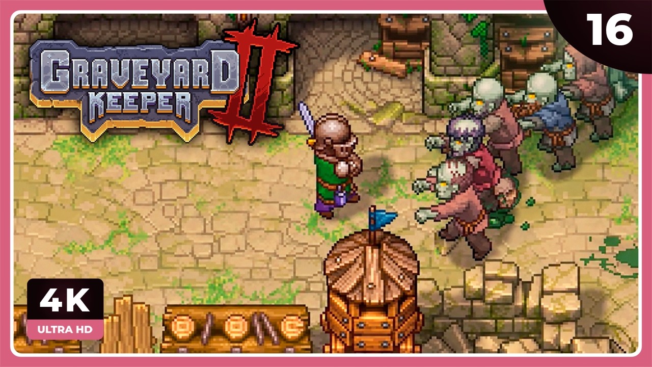 GK #16 | RECUPERAMOS LA PLAZA DEL MERCADO | GRAVEYARD KEEPER 2 Gameplay Español
