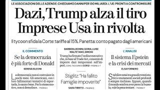 RASSEGNA STAMPA 22 FEBBRAIO 2026. QUOTIDIANI NAZIONALI ITALIANI  PRIME PAGINE DEI GIORNALI DI OGGI