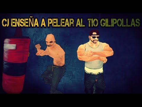 GTA SA CJ le enseña a pelear al tio gilipollas - Loquendo