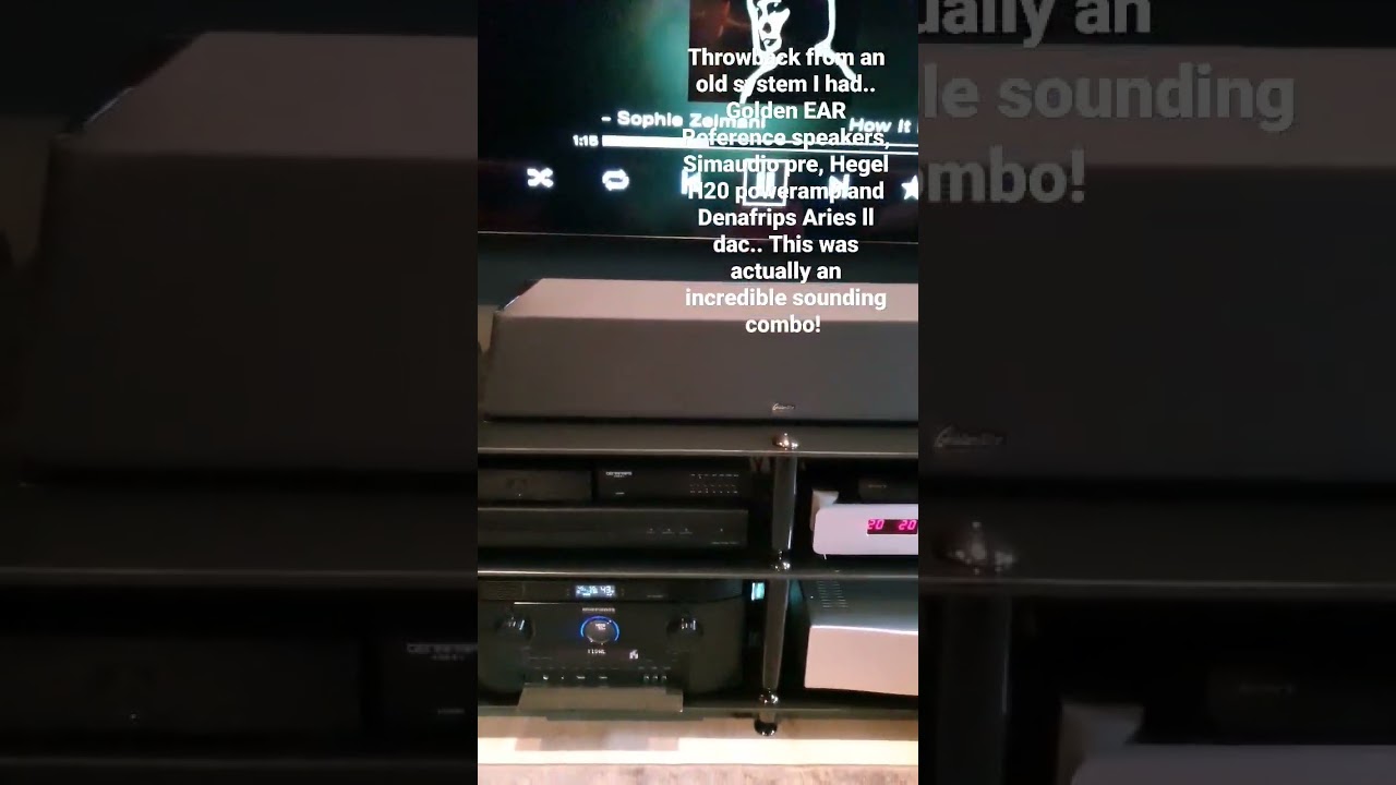 Golden ear Reference, Simaudio pre, Denafrips Aries ll and Hegel H20