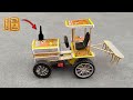 How To Make Matchbox Tractor At Home Diy Matchbox Mini Tractor Mini Tractor Science Project