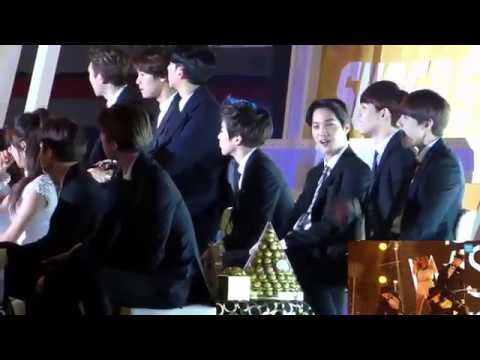 141221 EXO reaction to Ailee 'Problem' in SBS Gayo Daejun