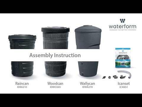 Prosperplast talpa lietaus vandeniui WOODCAN 265L video