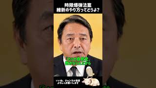 １年後に必ず爆発する時限爆弾 #国民民主党 #維新 #榛葉賀津也 #榛葉幹事長